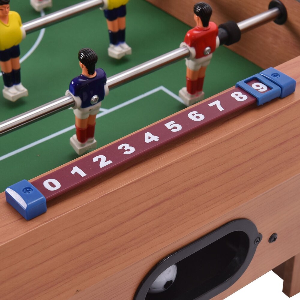 Costway 27'' Foosball Table Competition Game Room Soccer football   27'' x 15'' x 9''