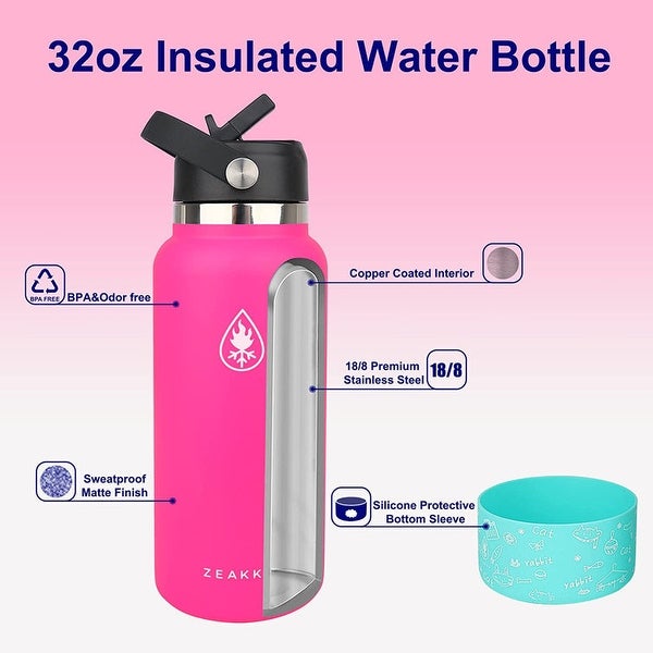 32oz Water Bottle Vacuum Insulated Double Wall Tumbler