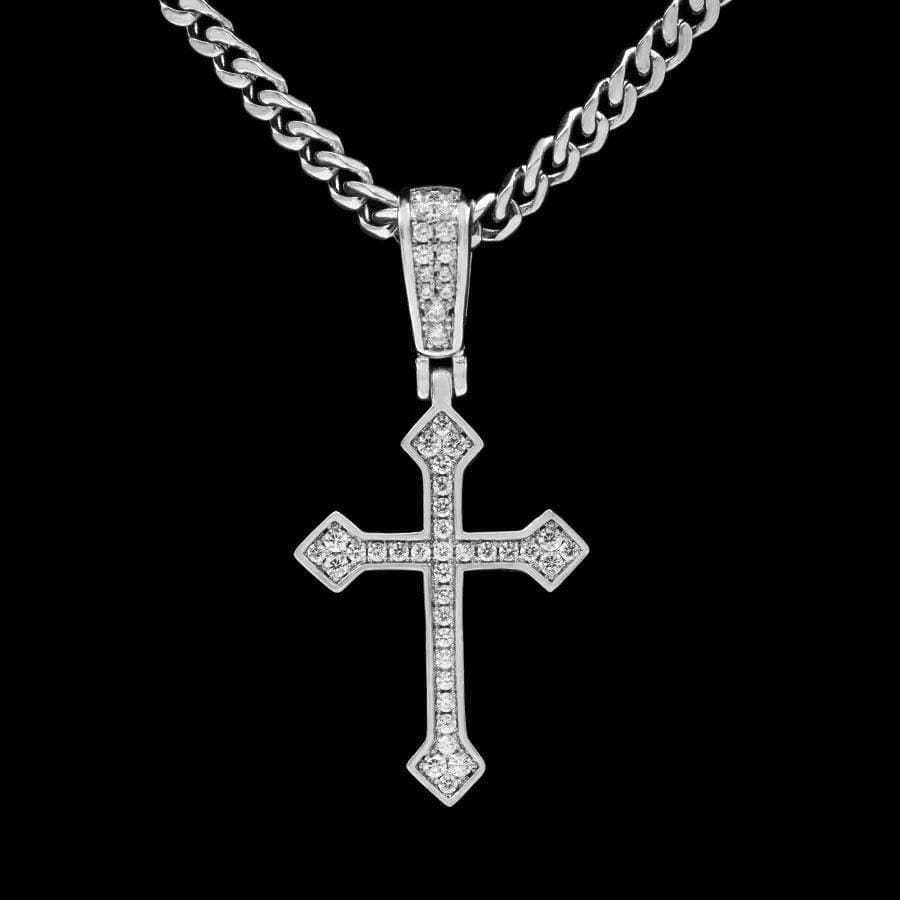 Celtic Cross V.2 in White Gold