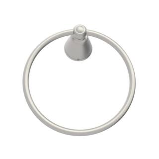 PRIVATE BRAND UNBRANDED Lisbon Wall Mounted Towel Ring in Brushed Nickel Finish 2520BN-TR