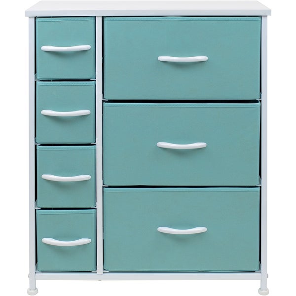 Dresser w/ 7 Drawers， Furniture Storage and Chest Tower for Bedroom - - 34478481