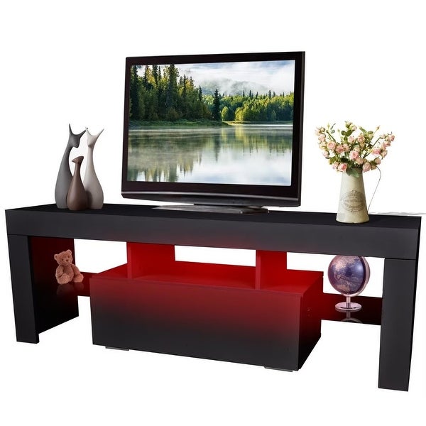 TV stand with Storage 55 inch LED TV Media Console Entertainment Center - 73 inches in width