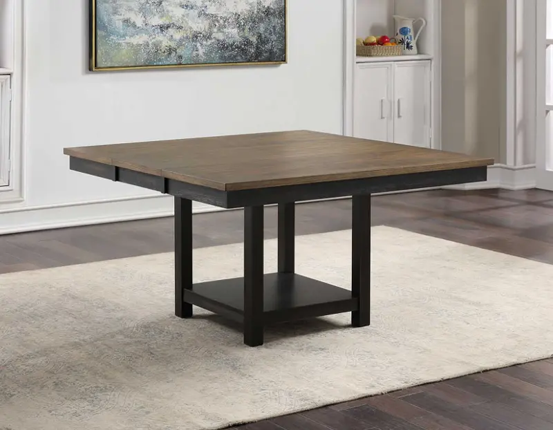 Harington Black Square Dining Room Table