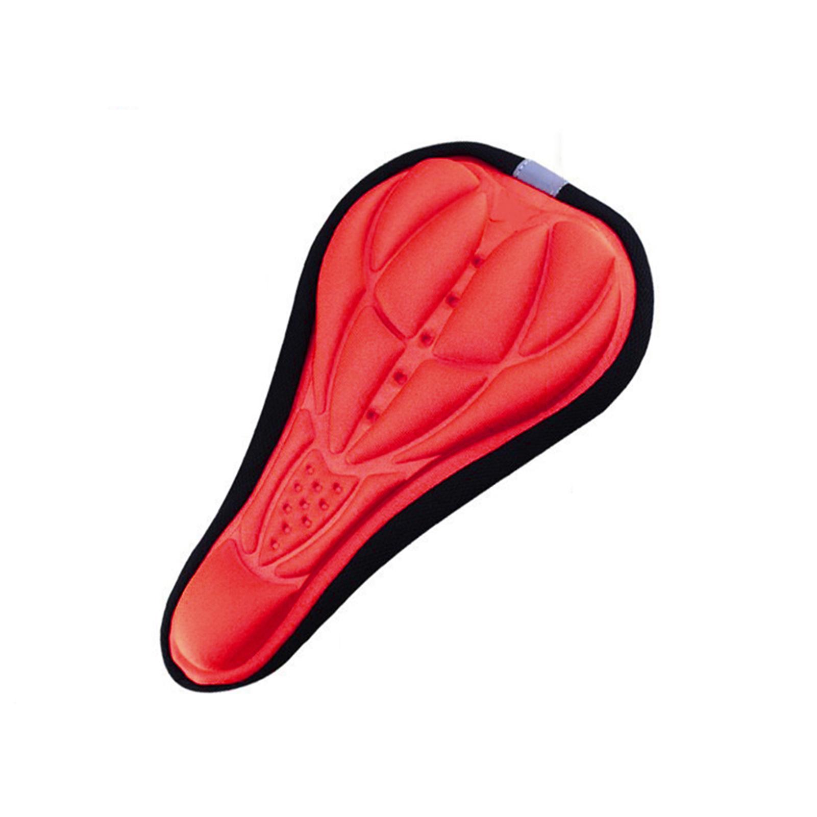 Red Bike Seat Covers Bicycle Sponge Cushion Cover Soft 3d High Bounce Bicycle Seat Outdoor Bicycle Sports Protection Pad For Mountain Bike Cycling Men
