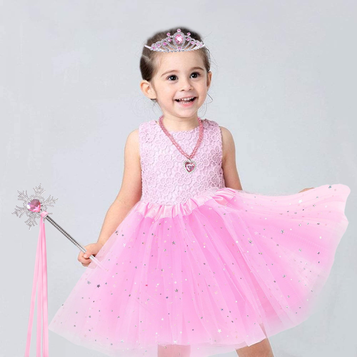 Sytle-Carry Princess Toys Princess Dress up Set Toddler Girl Toys Beauty Gift Toys for Age 3 4 5 6 7 Year Old