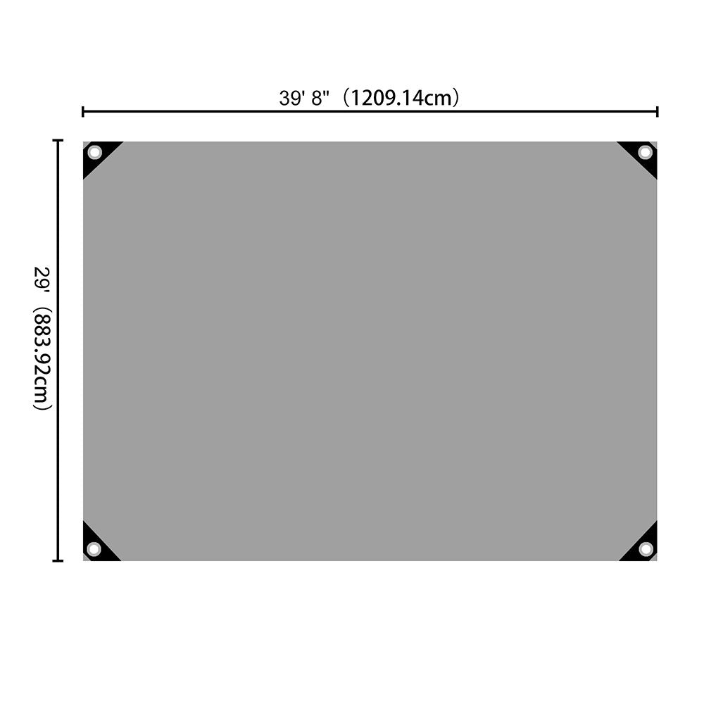 Yescom 14mil Extra Thick Heavy-Duty Poly Tarp Reinforced Canopy Size Opt