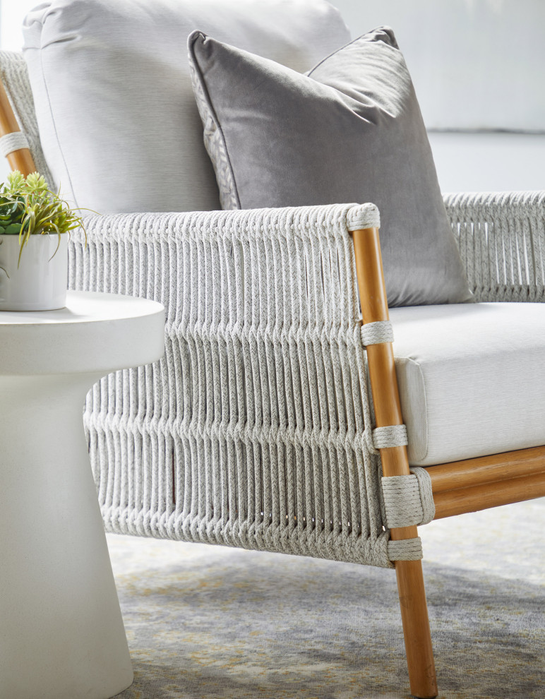 Bacara Club Chair   Beach Style   Armchairs And Accent Chairs   by Essentials for Living  Houzz