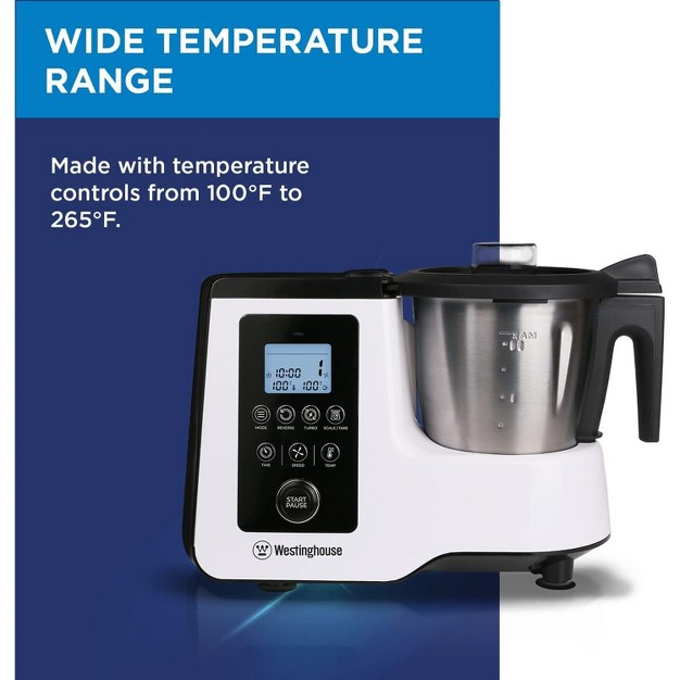 Westinghouse Smart Cooking Machine 10 in 1 Functionality Featuring 3 Preset Cooking Modes Lcd Display And 3l Removable Mixing Bowl