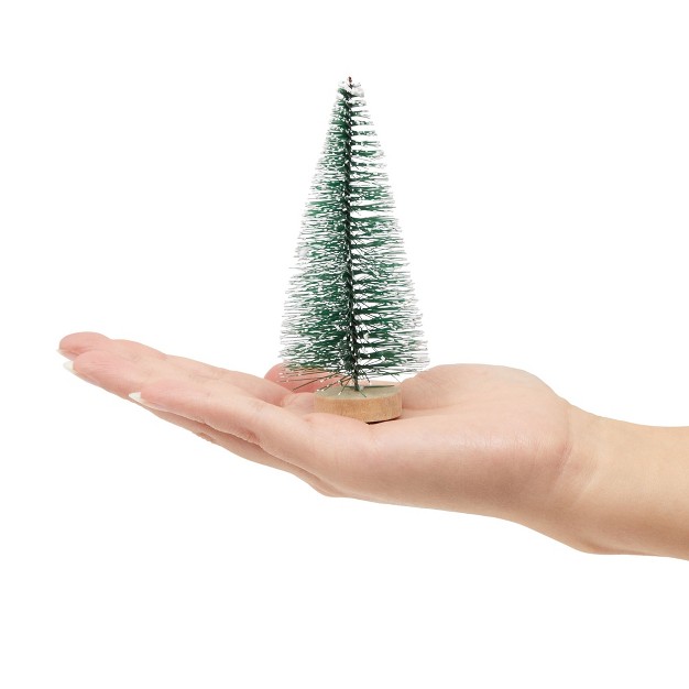 Mini Christmas Trees For Table Top Decorations Holiday Decor 4 25 X 2 Inches