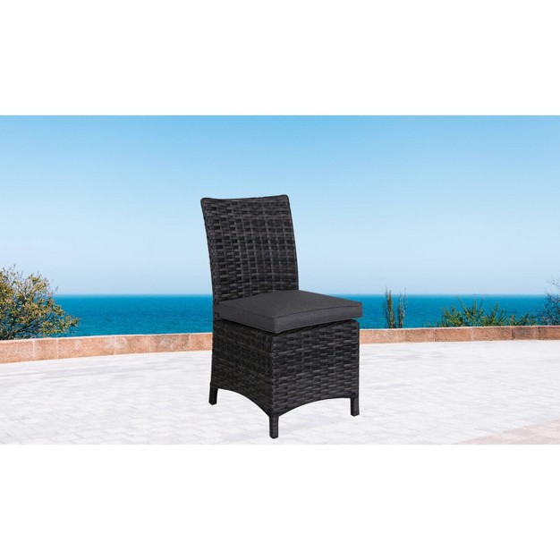 Bora Bora Patio 2pk Wicker Dining Chair Set Gray Teva Patio Furniture