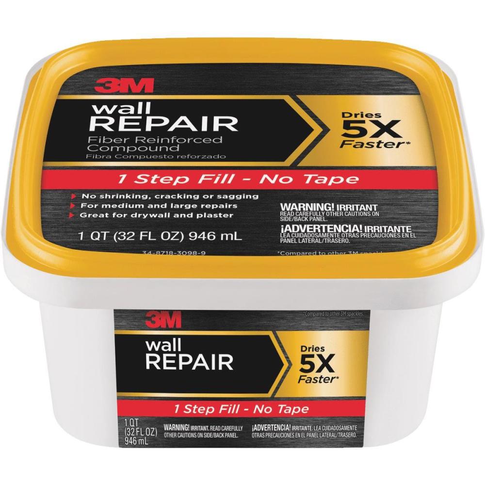 3M 32oz Off White Wall Repair Fiber Reinforced Spackling Compound ;