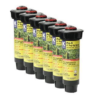 K-Rain Pro-S 4 in. Spray 30 ft. Adjustable Rotary Nozzle with Stop Flow (6-Pack) 78653-THD