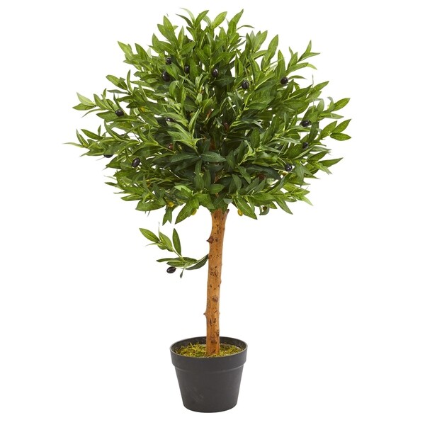 34 Olive Topiary Artificial Tree UV Resistant (Indoor/Outdoor)