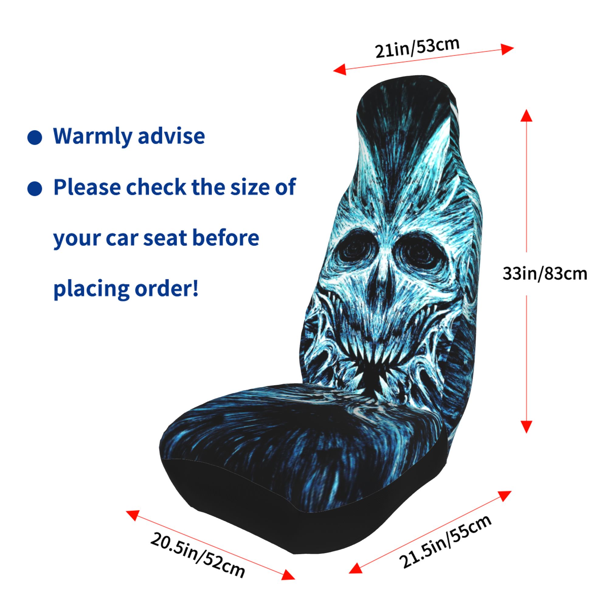 ZICANCN Car Seat Cover Creature Monster Fantasy Car Front Seat Covers Protectors ， Automotive Seat Covers for Cars Trucks Suv