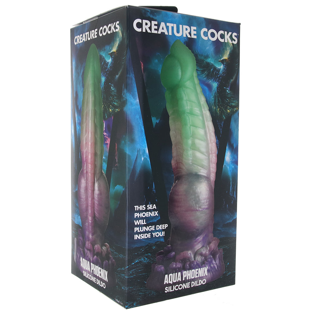 Creature Cocks Aqua Phoenix Dildo