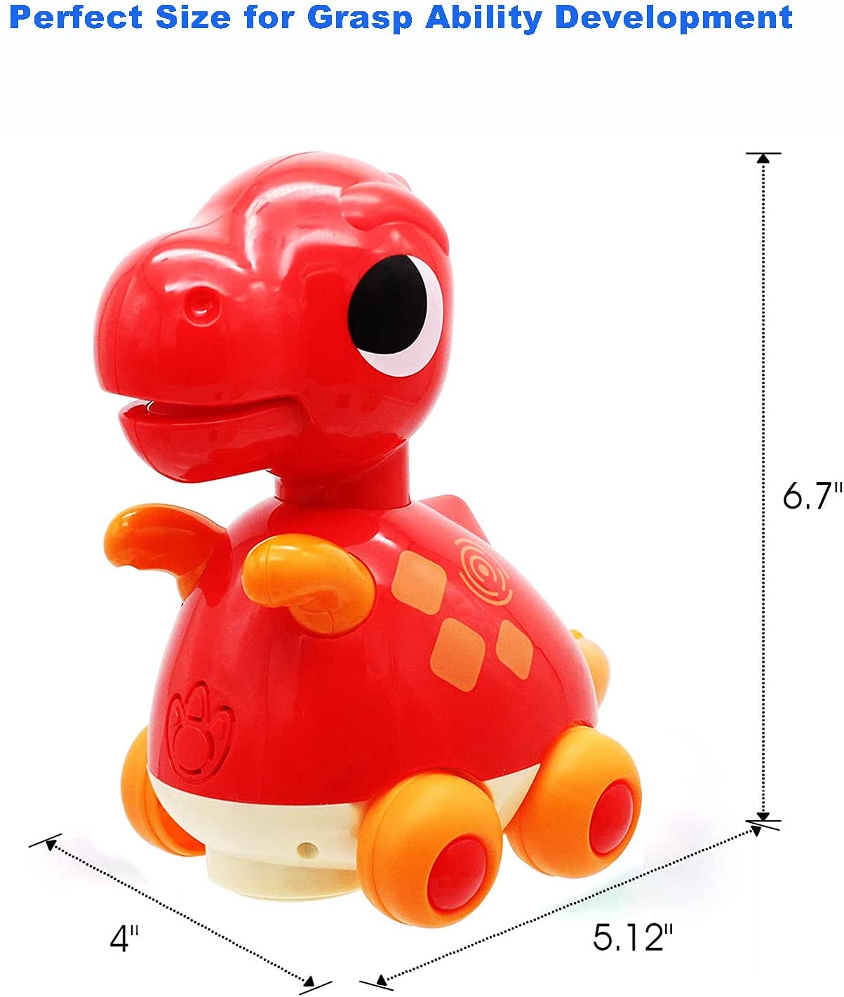 Baby Musical Toys ， Music Light Dinosaur Baby Crawling Toys， Infant Toddler Baby Toys for Boys Girls