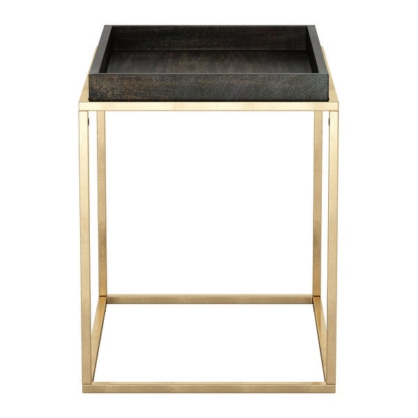 Jahre Side Table Black and Brass