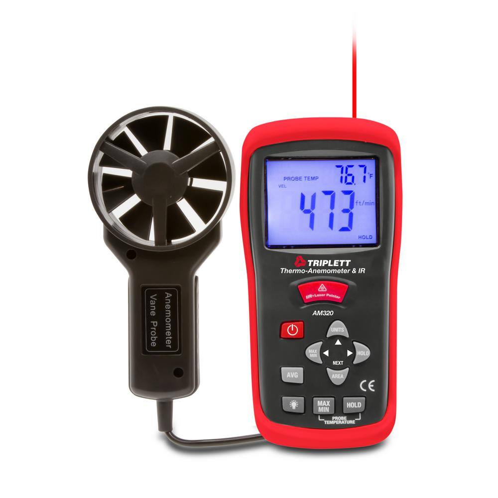 TRIPLETT Thermo-Anemometer Plus IR AM320