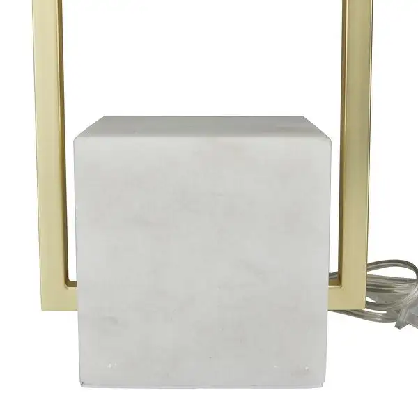 White Marble Modern Table Lamp