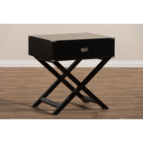 Urban Designs Curtice Modern And Contemporary Drawer Wooden Bedside Table