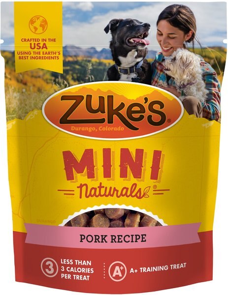 Zuke's Mini Naturals Pork Recipe Training Dog Treats