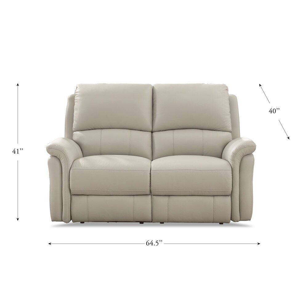 Hydeline Erindale Zero Gravity Power Recline and Headrest Top Grain Leather Sofa and Loveseat with Built in USB Ports