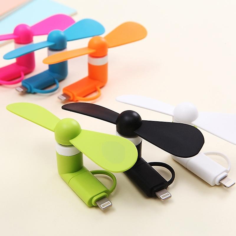 Portable Mini 2 In 1 Phone Fan For Iphone Android Micro Cooling Fan