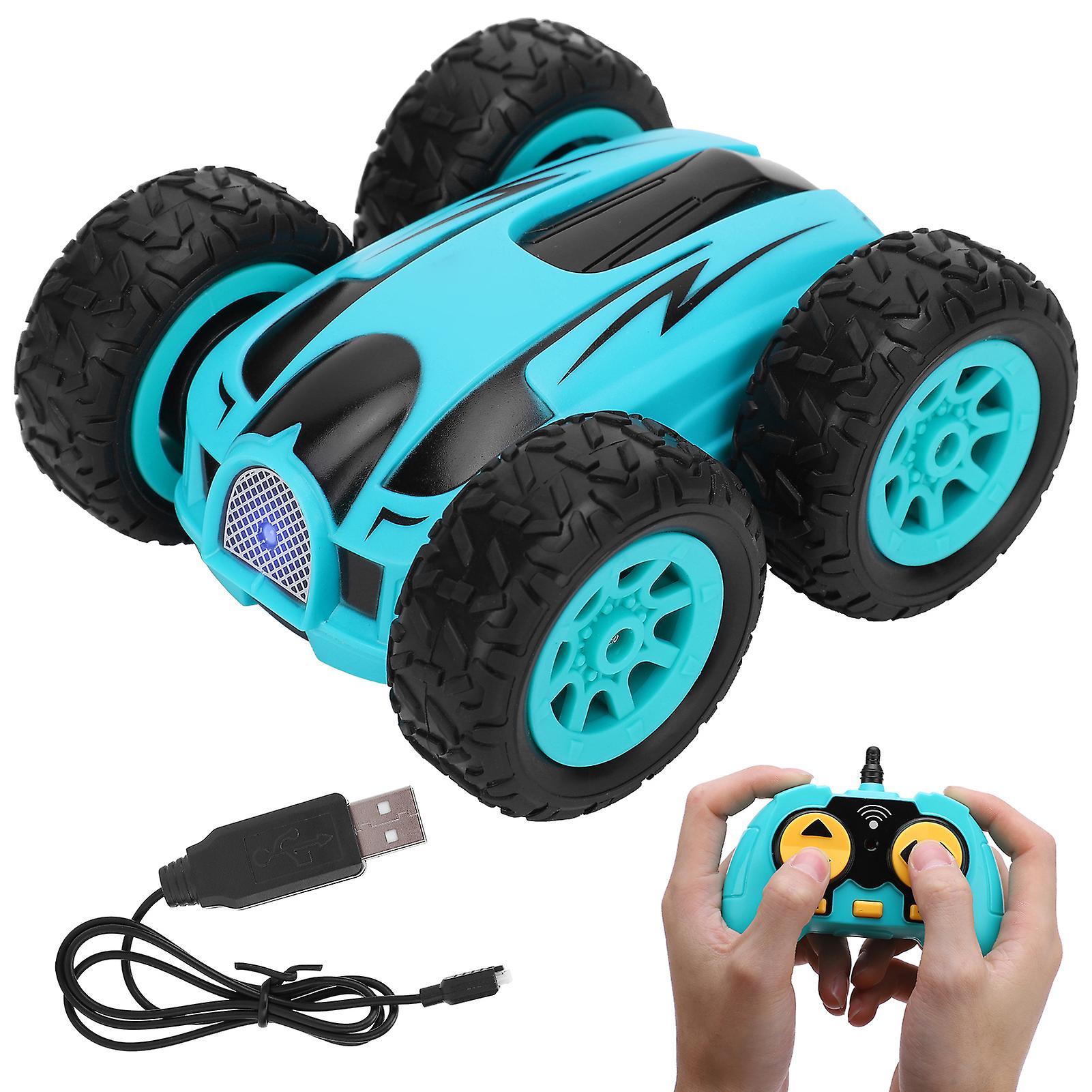 Mini Stunt 2.4g High Speed Twosided 360 Degree Rotate Wireless Rc Car Fourwheel Driveblue