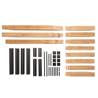 Outdoor Essentials Haven 4 ft. x 4 ft. Cedar Tiered Garden Bed 22 in. H 488319
