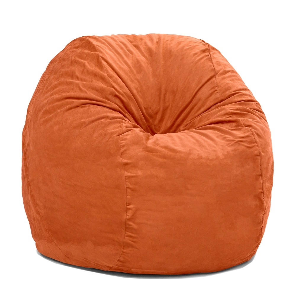 Jaxx 4 Foot Saxx Large Bean Bag Chair and Lounger for Teens and Adults   Microsuede