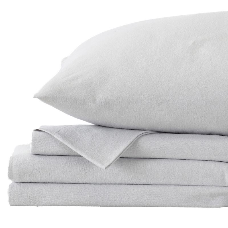 Madelinen Turkish Cotton Solid Flannel Luxurious Sheet Set