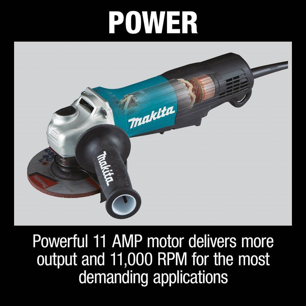 Makita 4-12 In.  5 In. Paddle Switch Angle Grinder GA5053R