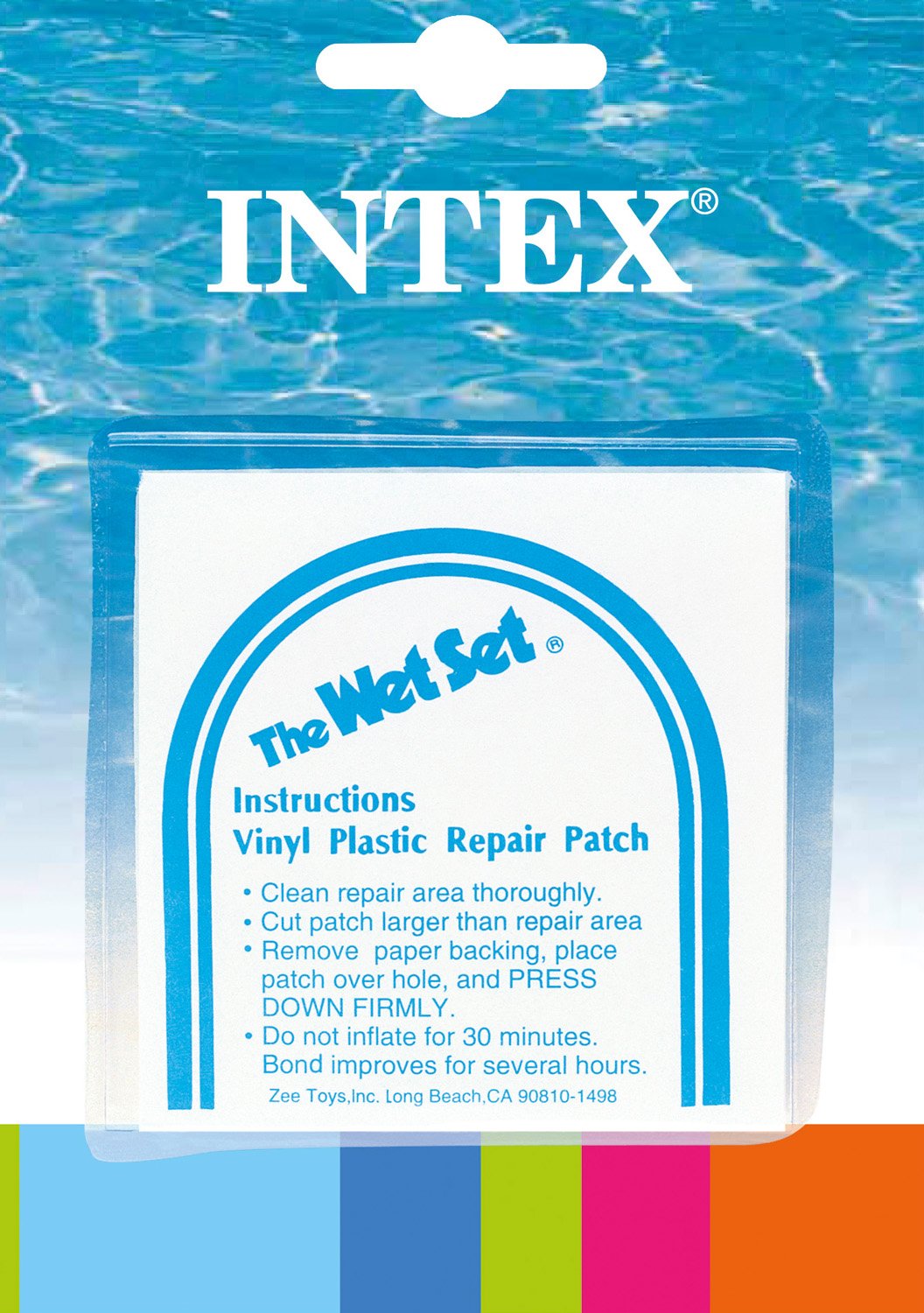 Intex Inflatable Swimming Pool Water Slide, Blue (2 Pack) & Intex Repair Kit