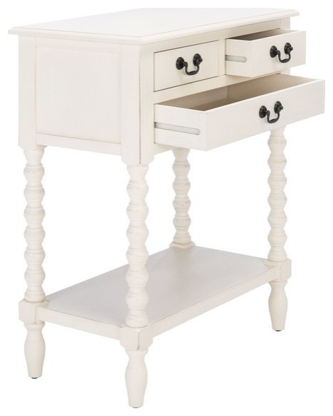 Athena 3 Drawer Console Table   French Country   Console Tables   by Safavieh  Houzz