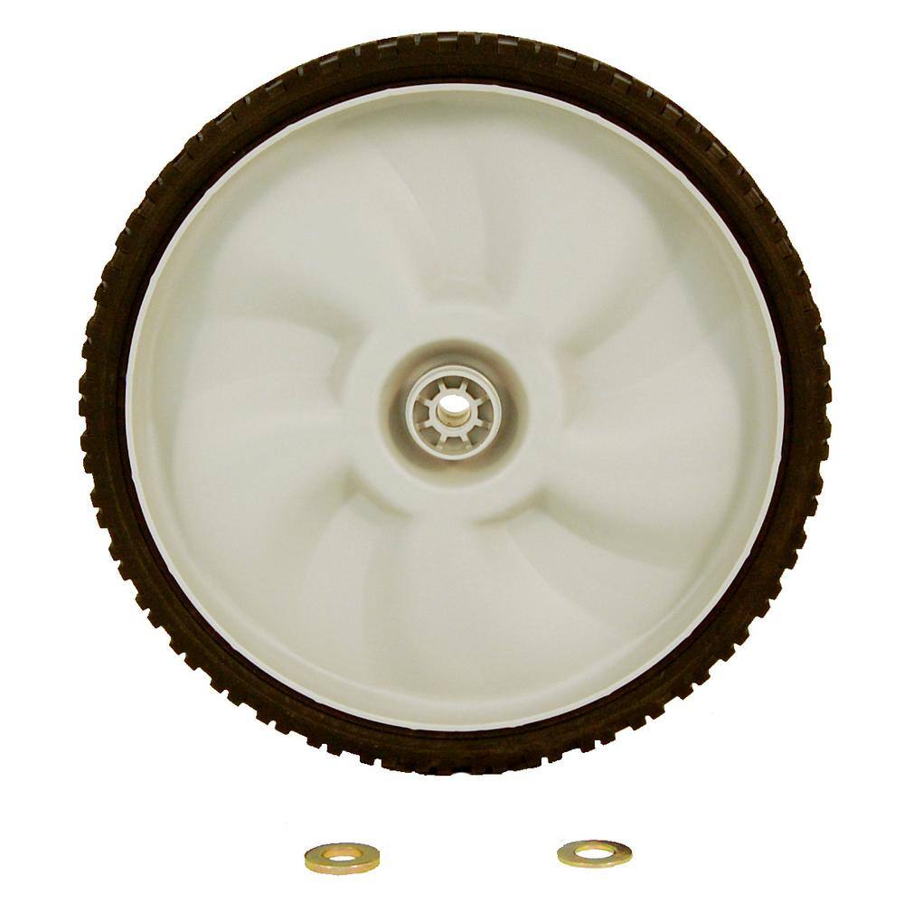 Powercare 11 in. x 1.75 in. Universal Plastic Wheel for Lawn Mowers 490-325-H019