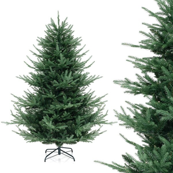 Costway 6/7/8 FT Artificial Xmas Tree with 778 PVC PE Branch Tips 240