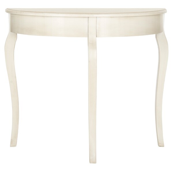 SAFAVIEH Sema White Washed Console - 33.9