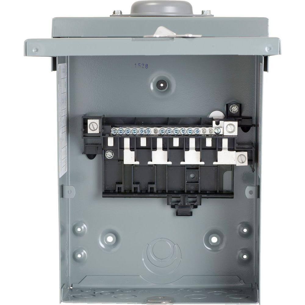 Square D QO 100 Amp 8-Space 16-Circuit Outdoor Main Lug Load Center with Cover QO816L100RBCP