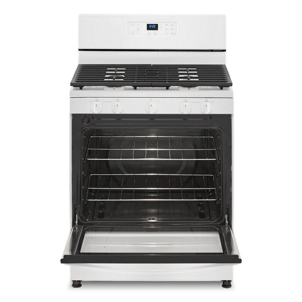 Whirlpool 30 in. 5-Burner Freestanding Gas Range in White WFG505M0MW