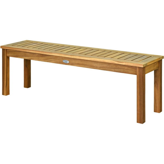 Costway 12706853 52 Inch Outdoor Acacia Wood Dinin...