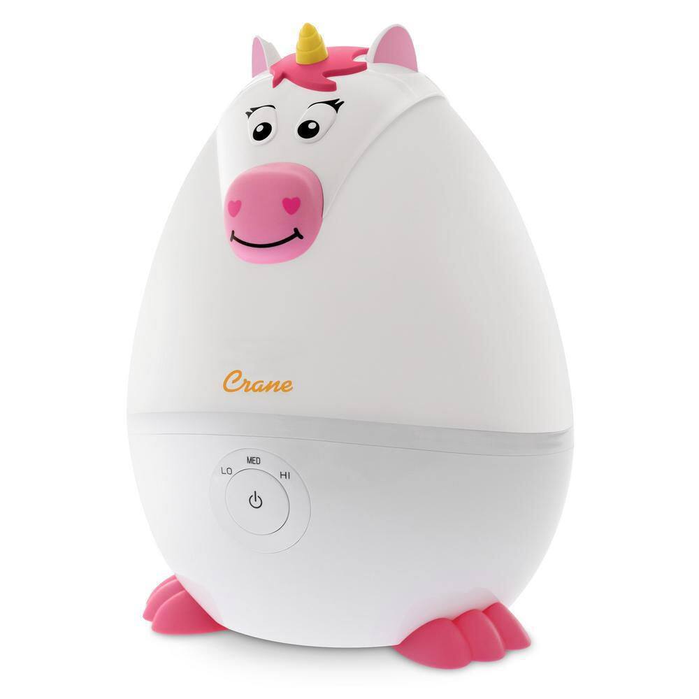 Crane 0.5 Gal. Mini Adorable Ultrasonic Cool Mist Humidifier for Small to Medium Rooms up to 250 sq. ft. - Unicorn EE-8257