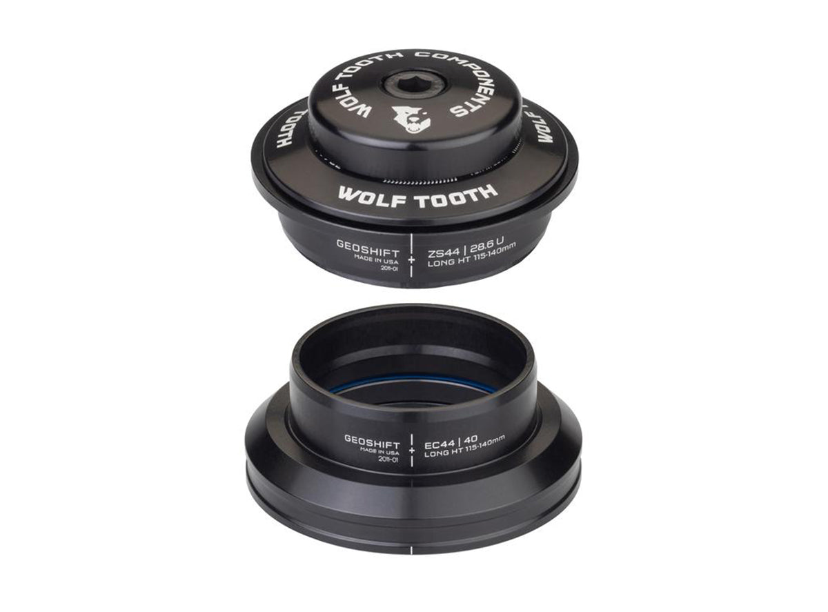 Wolf Tooth Components GeoShift Performance Angle Headset - Black