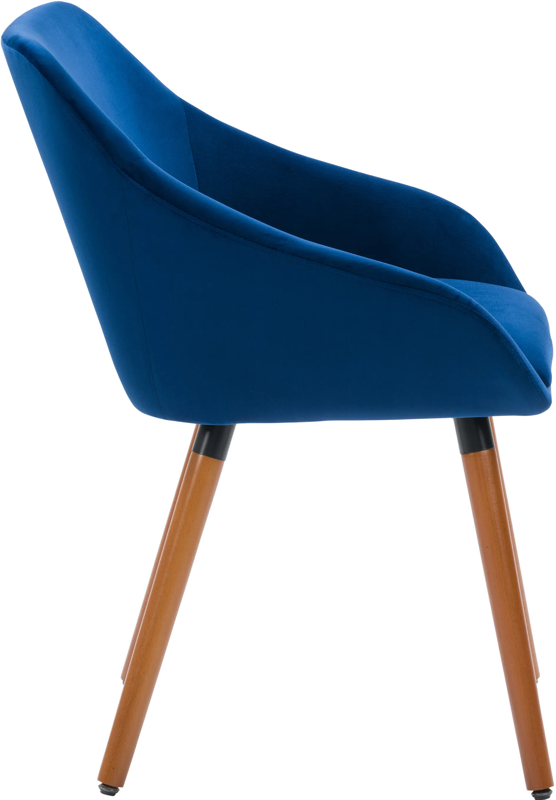 Ayla Navy Velvet Side Chair