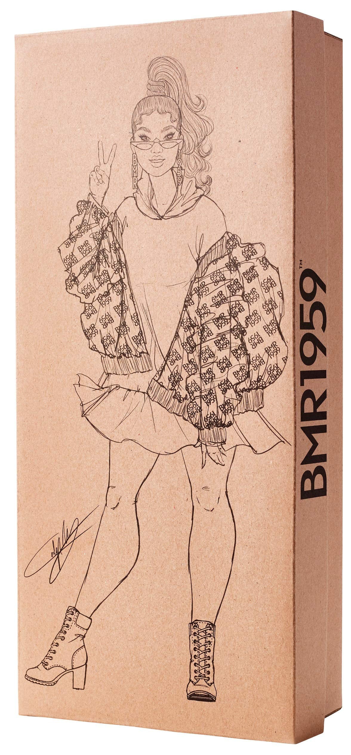 Barbie Bmr1959 - Clear Vinyl Bomber Jacket & Floral Hoodie Dress