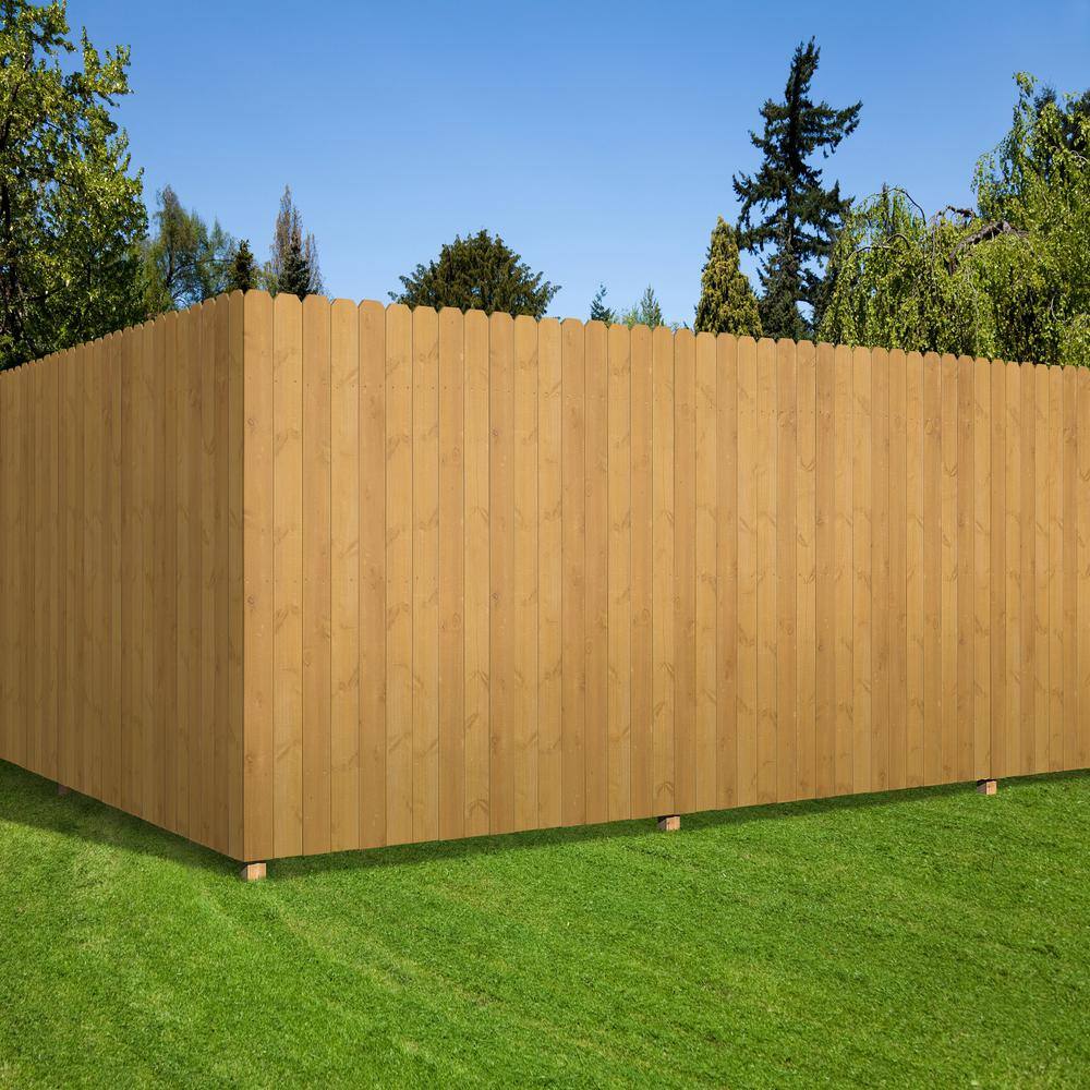 Outdoor Essentials 1932 in. D x 5-12 in. W x 6 ft. H Cedar Dog-Ear Fence Picket 327357