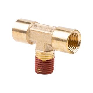 Husky 14 in. Female x 14 in. Female x 14 in. Male NPT Brass Tee Fitting HKATA071004