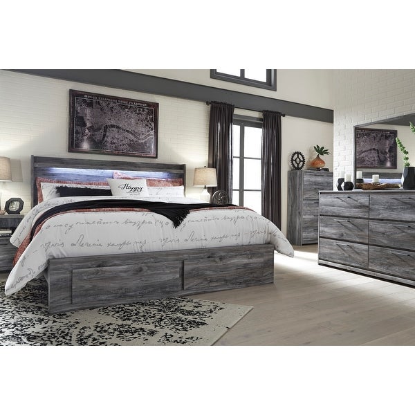 Signature Design by Ashley Baystorm Smoky Gray Panel Headboard - - 21642746