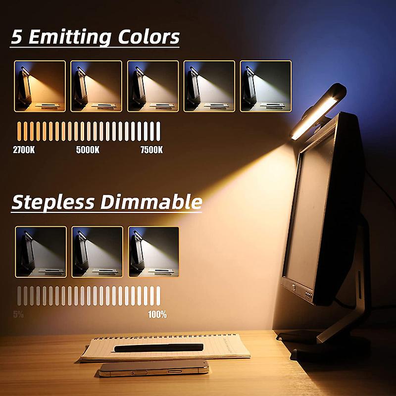 Rgb Backlight Led Monitor Light Bar Touch Control Desk Lamps Computer Screen Lights Monitor Lamp For Home Office Study Pc Gamer