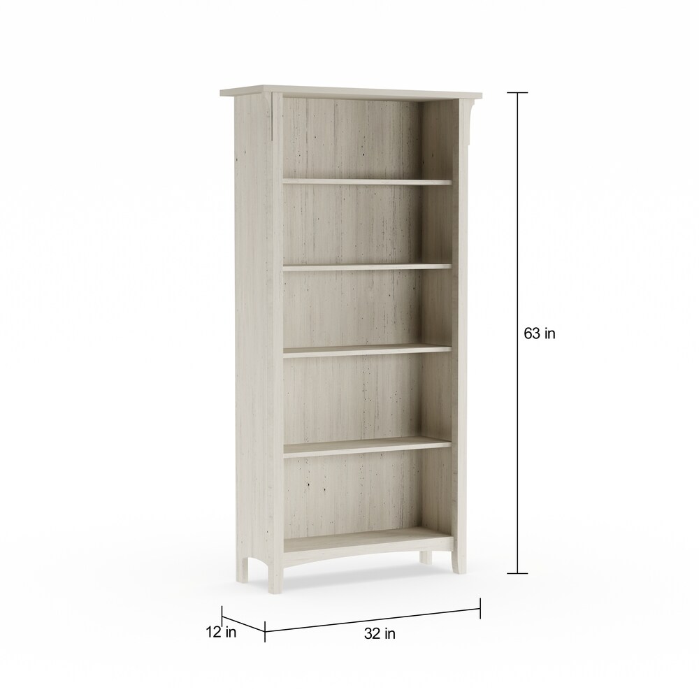 Antique White 5 shelf Bookcase   31.73\