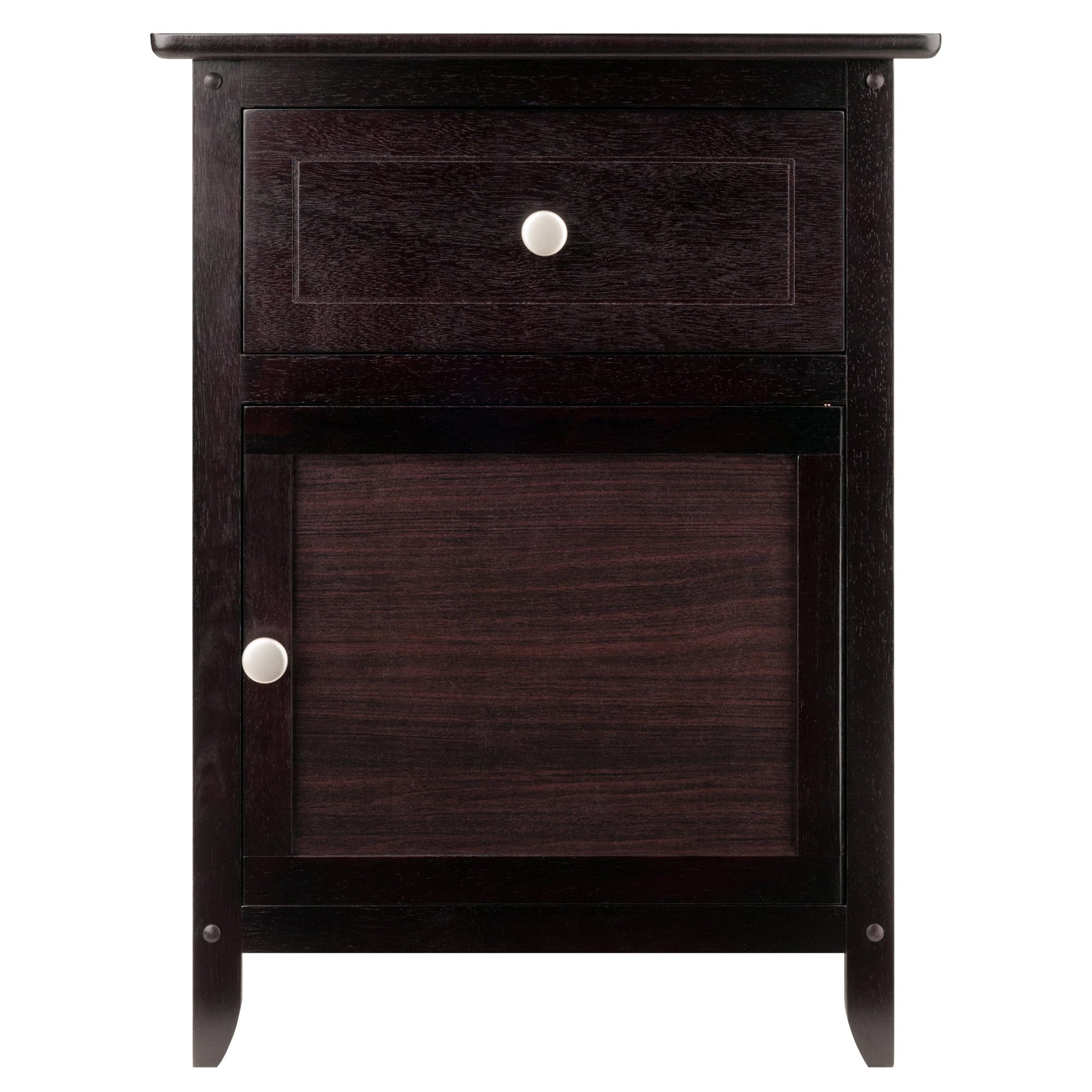 Winsome Wood Eugene Accent Table, Nightstand, Espresso Finish